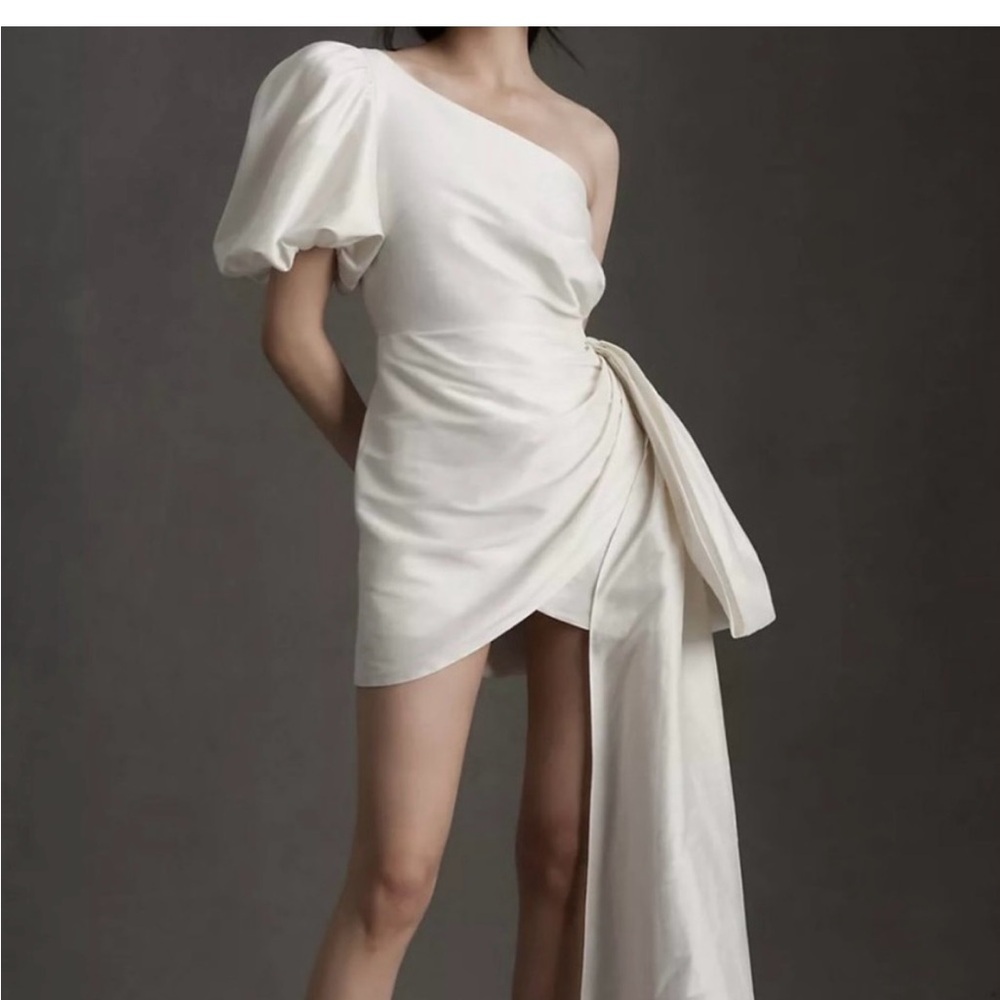 Sachin + Babi One-Shoulder White Dress
